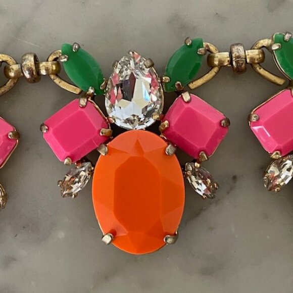 J. CREW Happy Bee Statement Vintage Necklace - Picture 8 of 15